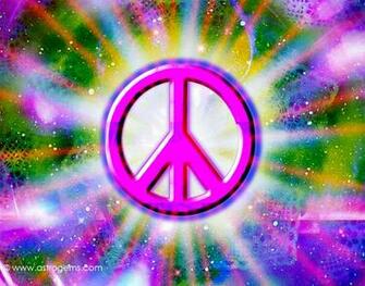 Colorful Peace Sign Background