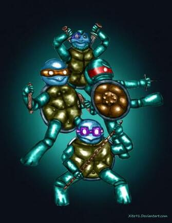Robot Teenage Mutant Ninja Squirtles By Xite91