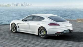 Porsche Panamera White Wallpaper HD Desktop