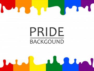 Vector Illustration Of Lgbtq Pride Rainbow Dripping Wallpaper