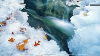 Ice Formations In Illinois Canyon Starved Rock State Park
