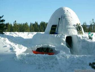 Wallpaper Winter Camping