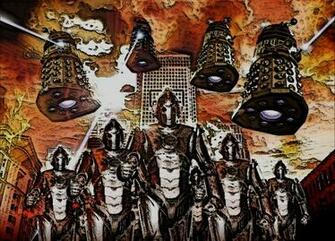 Tv Show Doctor Who Dalek Cybermen Wallpaper