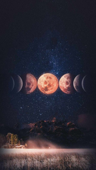 Moon Phases Wallpaper