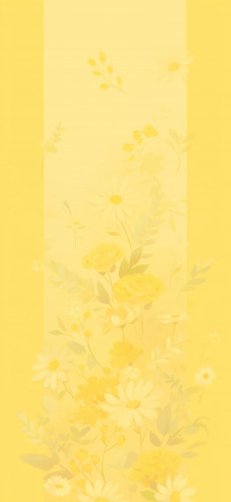 Yellow Aesthetic Watercolor Art Wallpaper