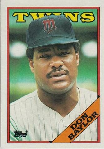 Don Baylor Topps Card Baseball