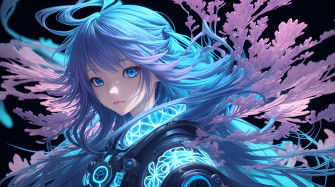 Anime Girl Beautiful Waifu Style Hyperdetailed