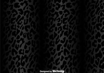 Black Leopard Pattern Vector Art Stock