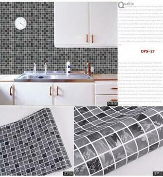 Self Adhesive Wallpaper For Kitchen And Bathroom Ceramic Tile