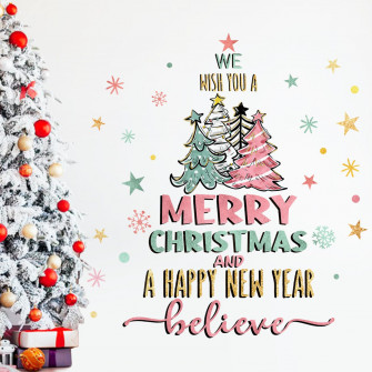 Amazon Yovkky Merry Christmas Wall Decals Stickers