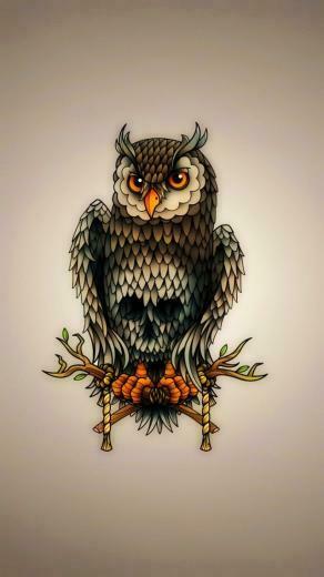 Owl Wallpaper Phone Art iPhone Birds