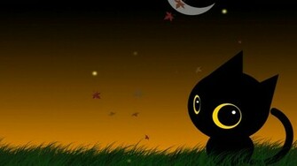 Wallpaper Halloween Cat HD Background Desktop