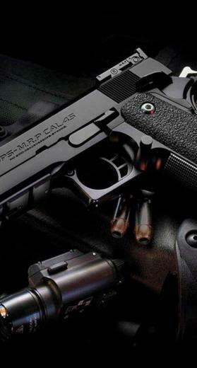 Black Gun iPhone Background Cool Photos For