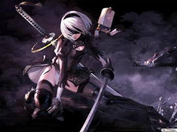 Yorha 2b Anime Art Nier Automata Video Game HD Wallpaper