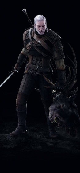 Geralt With A Decapitated Head Witcher iPhone Wallpaper