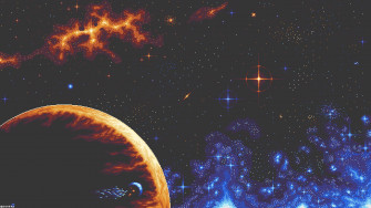 Skies Ablaze R Pixelart