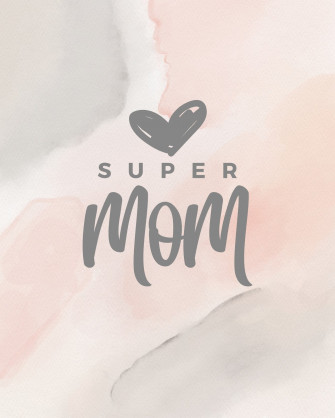 Beige Pink Watercolor Super Mom S Print 3ulu1hy1ppw Wallpaper