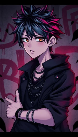 Emo Anime Boy Wallpaper