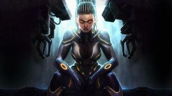 Starcraft Wallpaper Sarah Kerrigan Heart Of The Swarm