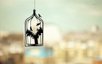 Bird Cage Wallpaper Artistic