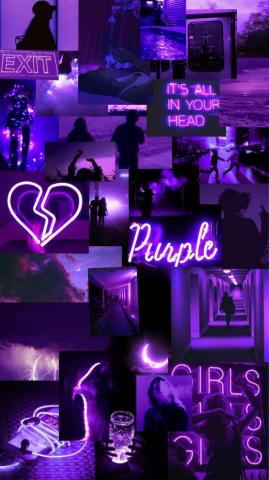 Pin De Fatima Em Wall Collage Papel Parede Roxo Wallpaper