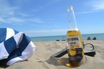 Corona Beer Beach Wallpaper Image