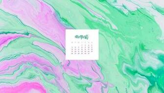 August Wallpaper Calendars Cute And Colorful Options