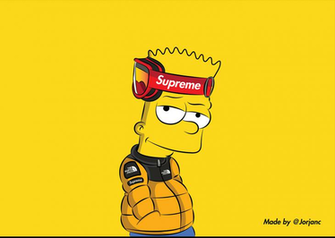 Supreme Bart Simpson Wallpaper Top