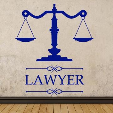 Removable Wall Stickers Wallpaper Decor Of Law Firm Logo Lawyer