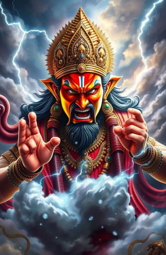 Angry Vishnu Wallpaper