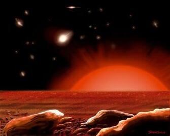 Intergalactic Vista From A Lonely Star Artist S Impression Esa