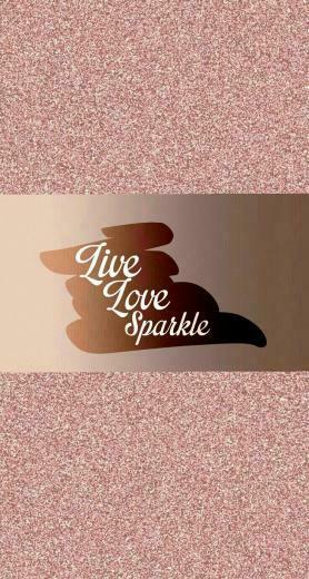 Rose Gold Glitter Wallpaper Live Love Sparkle In