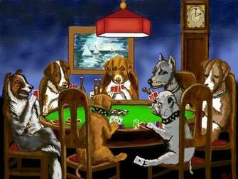 Description Dogs Playing Poker Wallpaper HD
