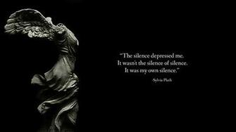 Sylvia Plath On Depression Quote HD Wallpaper
