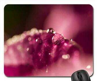 Amazon Mouse Pads Ultra Macro Drip Flower Nature