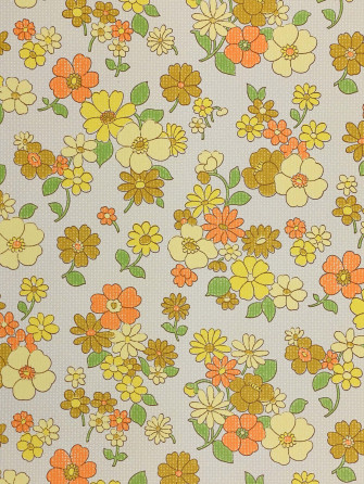 70s Flower Background Wallpaper
