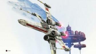 White And Red Star Wars Fighter Plane