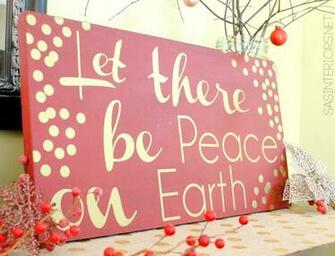 Peace On Earth Christmas Wallpaper Sign Creation