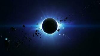 Solar Eclipse Planet Space Asteroid Art
