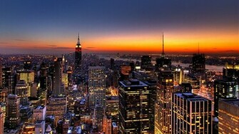 Nyc Skyline Wallpaper At Night HD Background