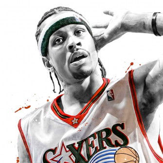 Amazon Allen Iverson Print Poster