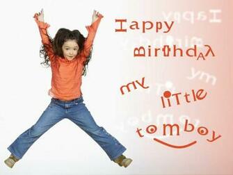 Happy BirtHDay Little Tomboy Wallpaper For