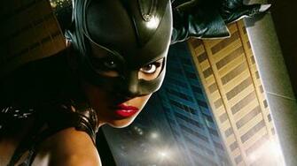 Wallpaper Catwoman Girl Mask Lips Look Face Eyes Halle Berry