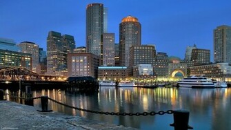 Boston Skyline Wallpaper
