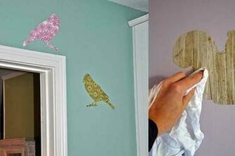 Make Your Own Wall Decals From Wallpaper Scraps Copycat Crafts