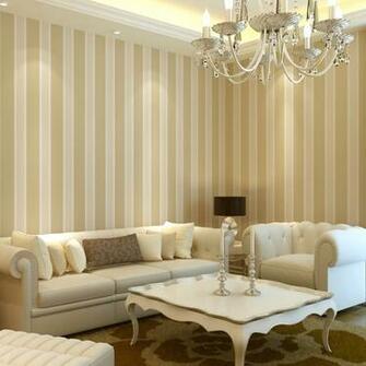 Gold Wallpaper Brief Modern Non Woven Bedroom