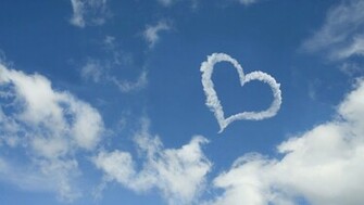 Heart Shaped Cloud Widescreen Wallpaper