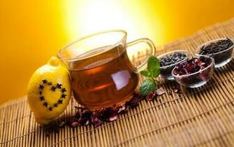 Lemon Tea In Cup HD Wallpaper High Quality