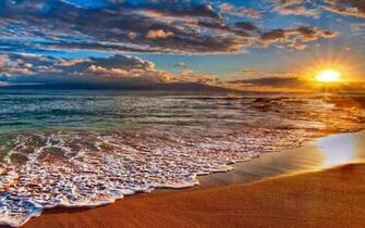 Playa Al Amanecer Fondos De Pantalla