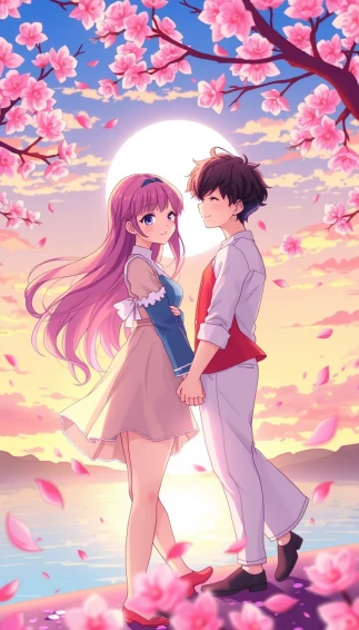 Anime Couple Mobile Wallpaper